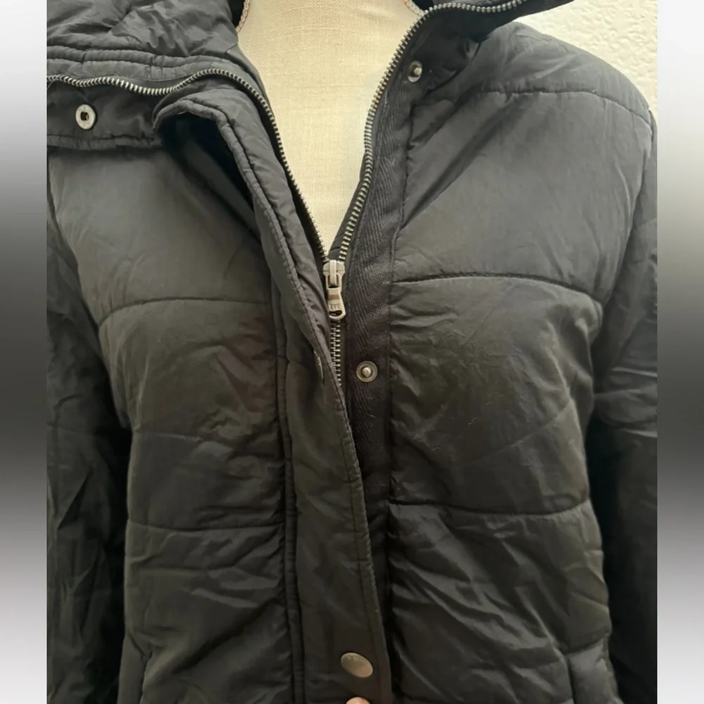 All About Eve black puffer coat - Picture 2 of 7